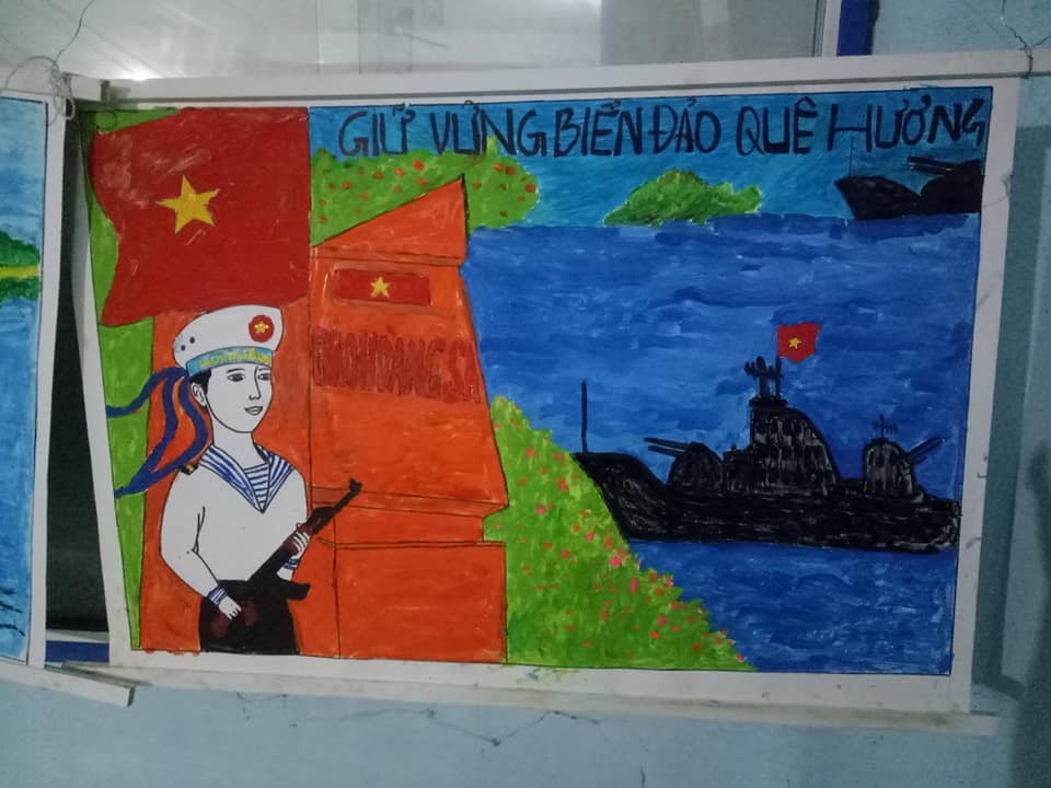 Ảnh hoạt động  Tranh cổ động tuyên truyền chủ quyền Biển Đảo Việt Nam
